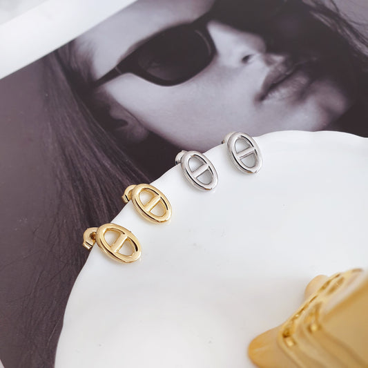 Mini Pig Nose Stud Earrings