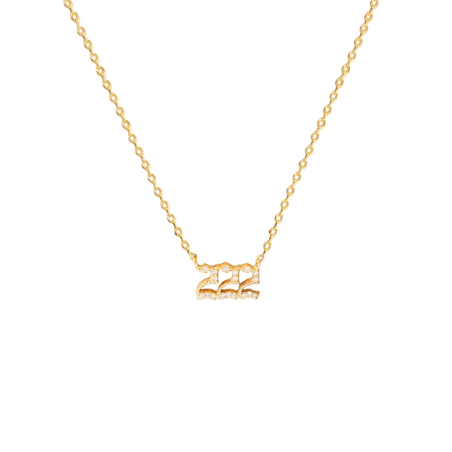 Angel Number Cubic Zirconia Necklace