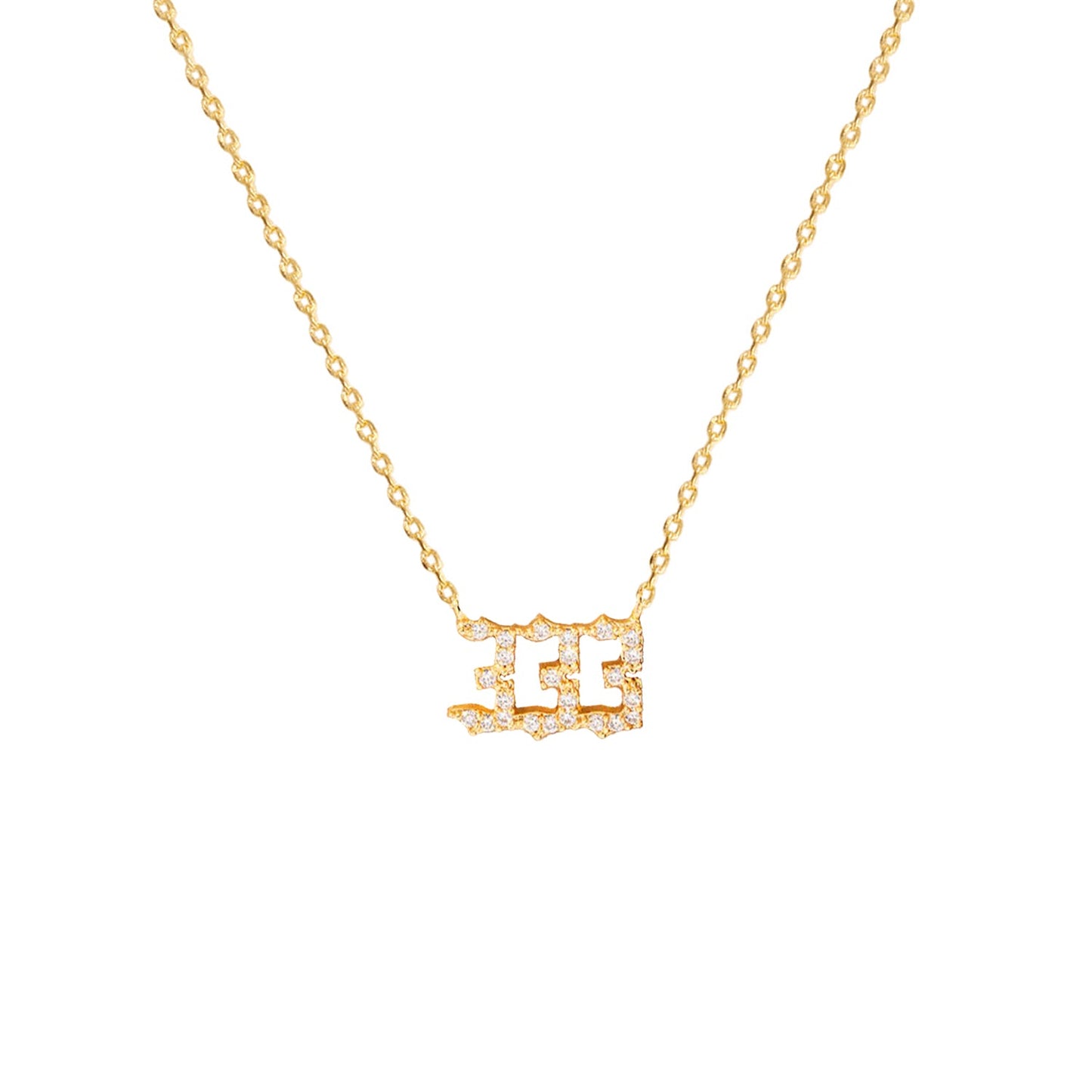 Angel Number Cubic Zirconia Necklace