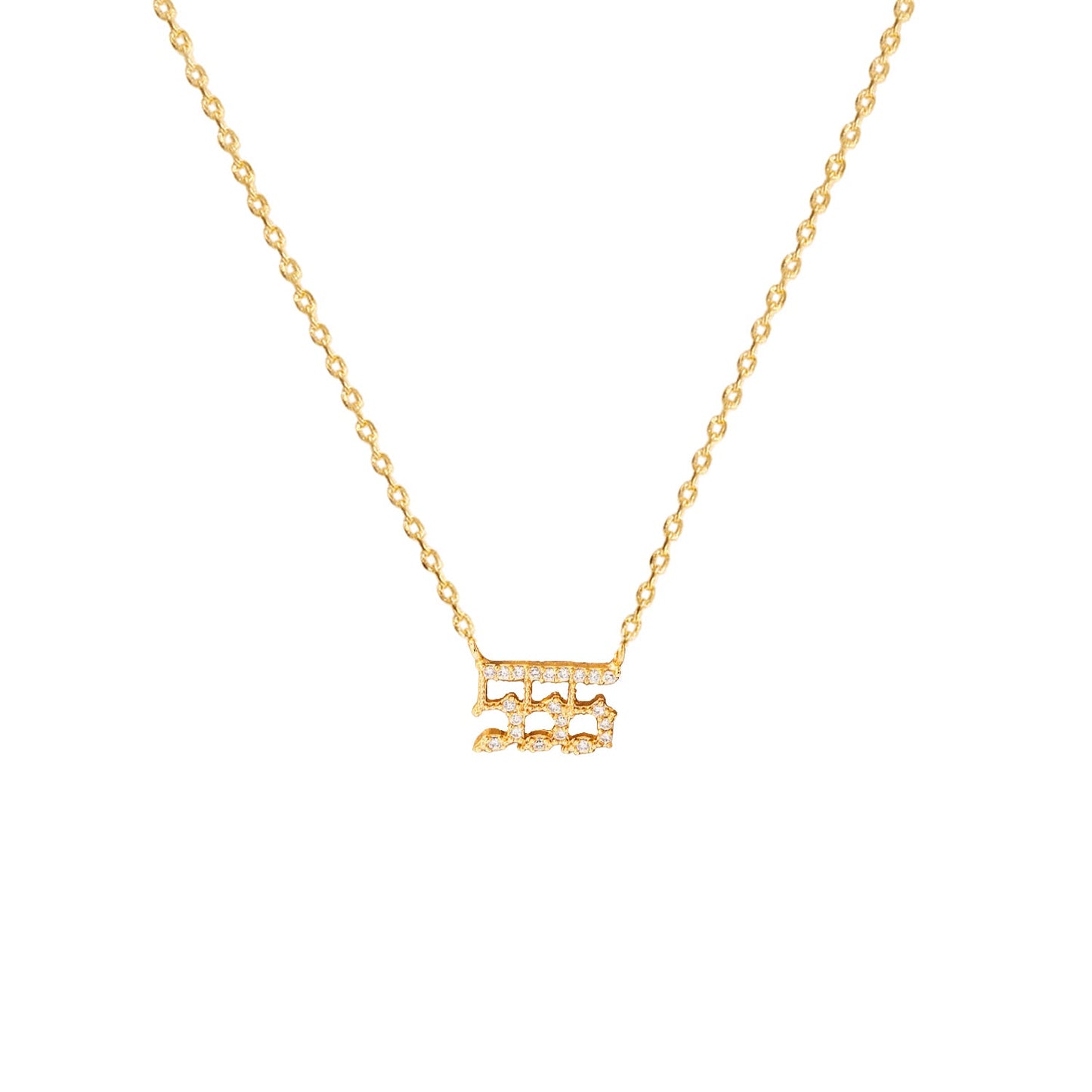 Angel Number Cubic Zirconia Necklace