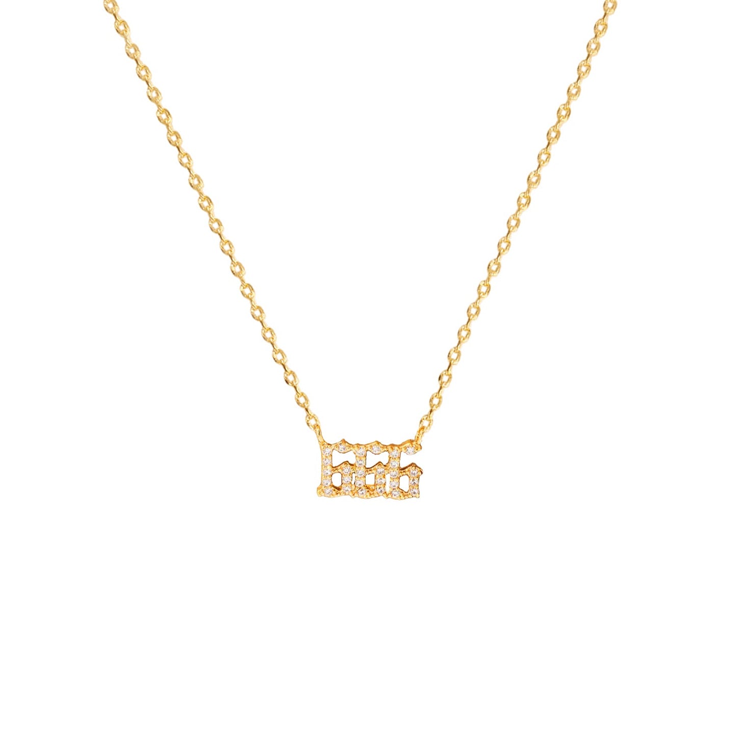 Angel Number Cubic Zirconia Necklace