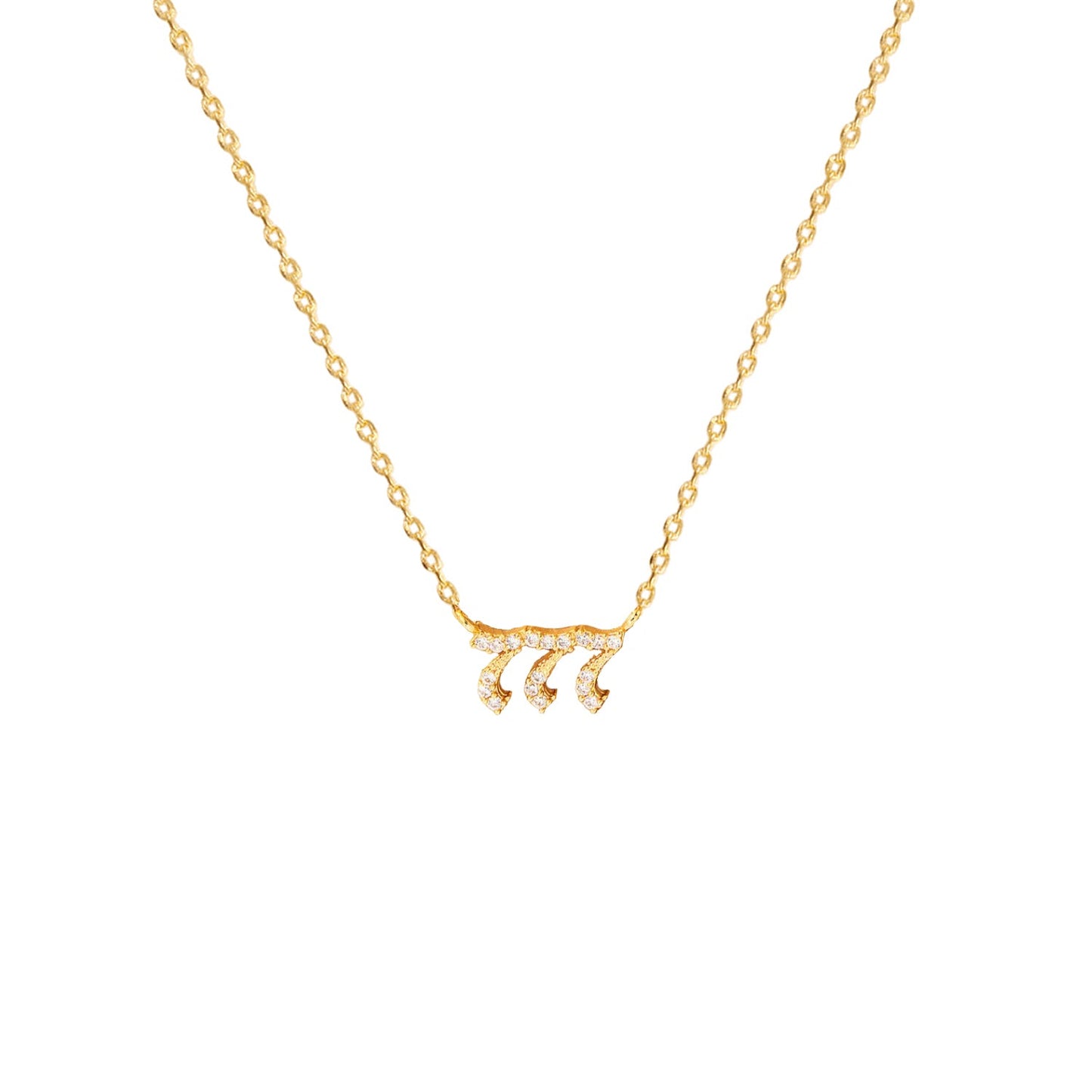 Angel Number Cubic Zirconia Necklace