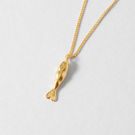 Fish Long Pendant Necklace