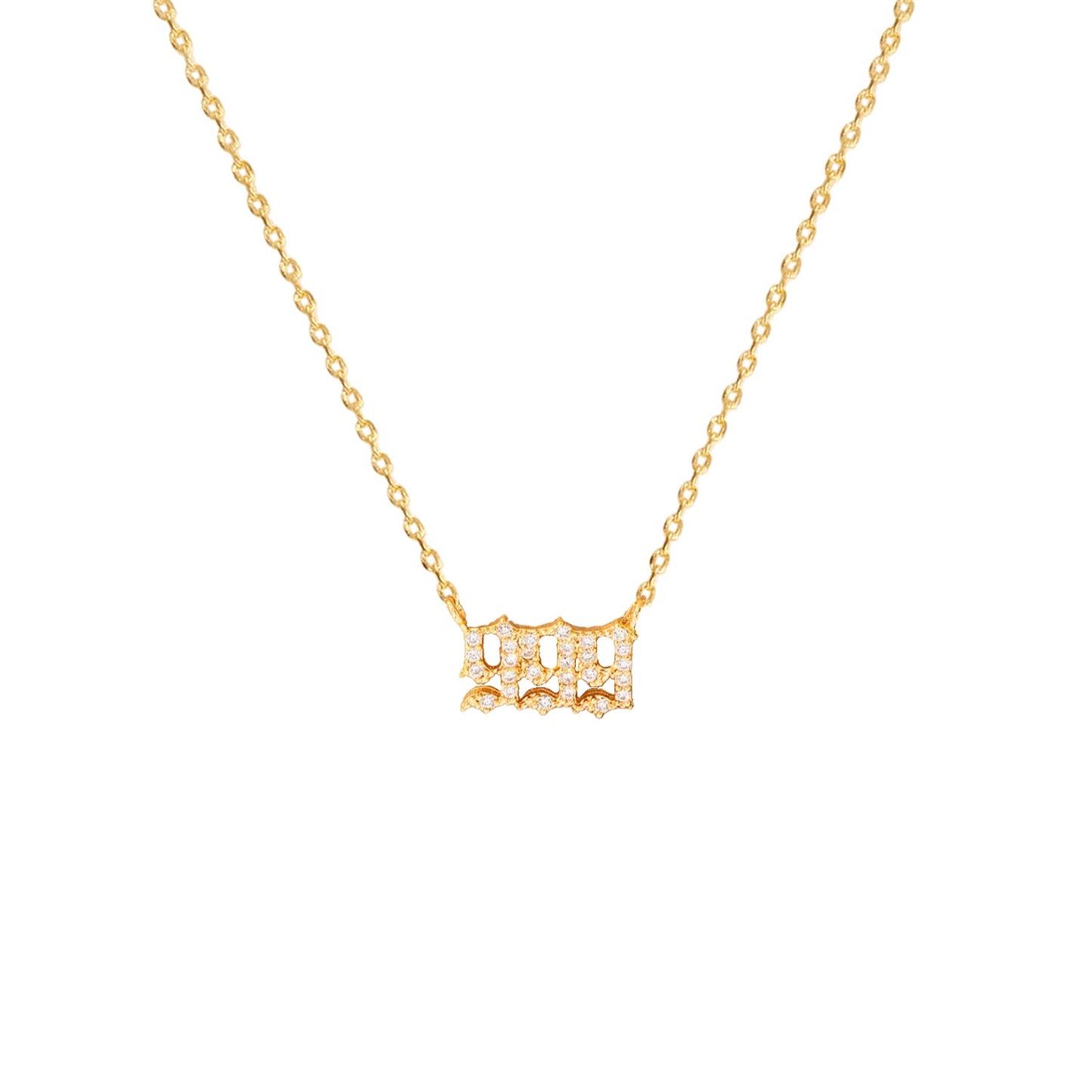 Angel Number Cubic Zirconia Necklace