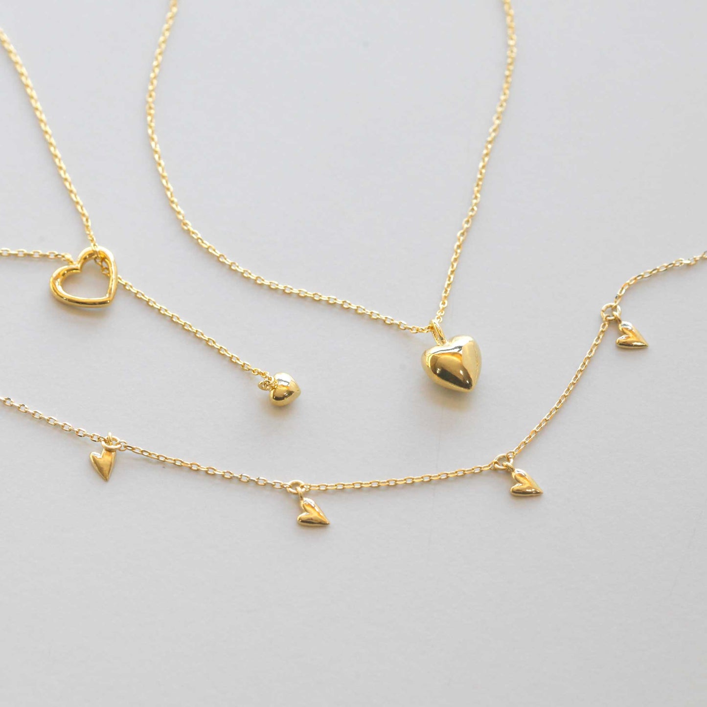 Pull Through Lariat Y Open Heart Necklace