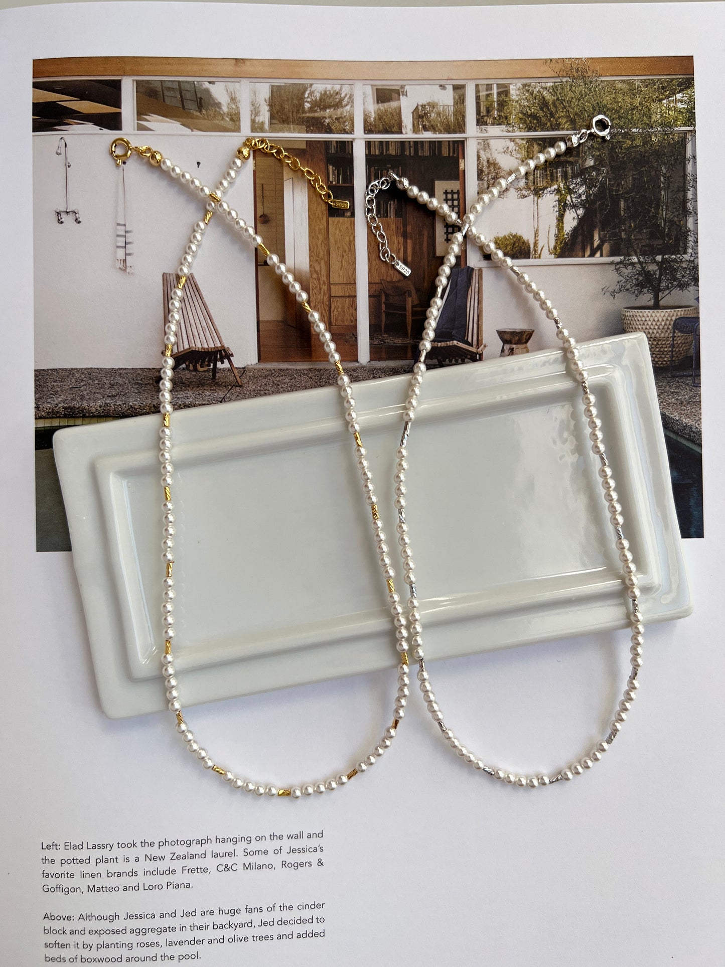 Freshwater Pearl Station Bar 925 Silver