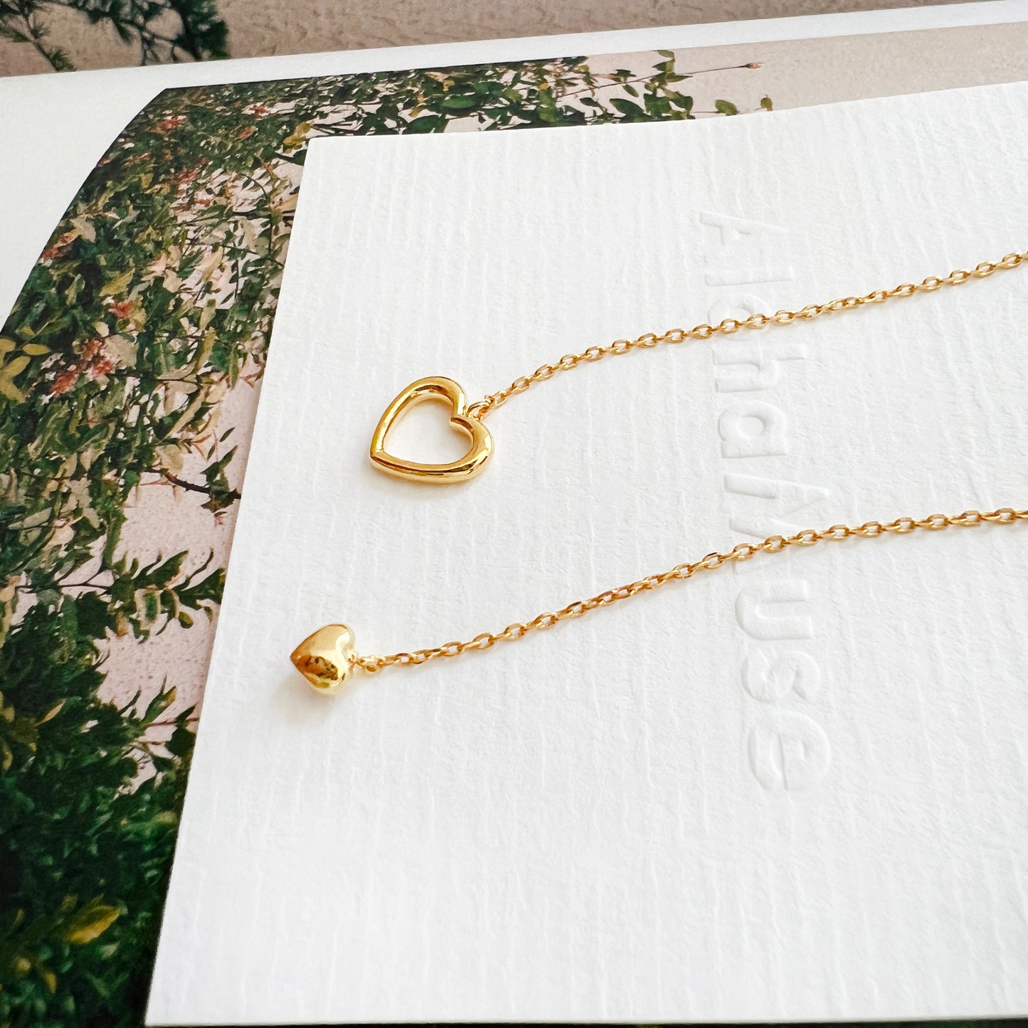 Pull Through Lariat Y Open Heart Necklace
