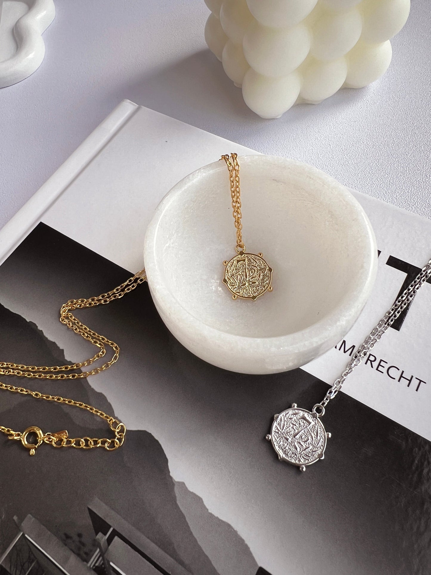 Medallion 72 Coin Disc Long Necklace