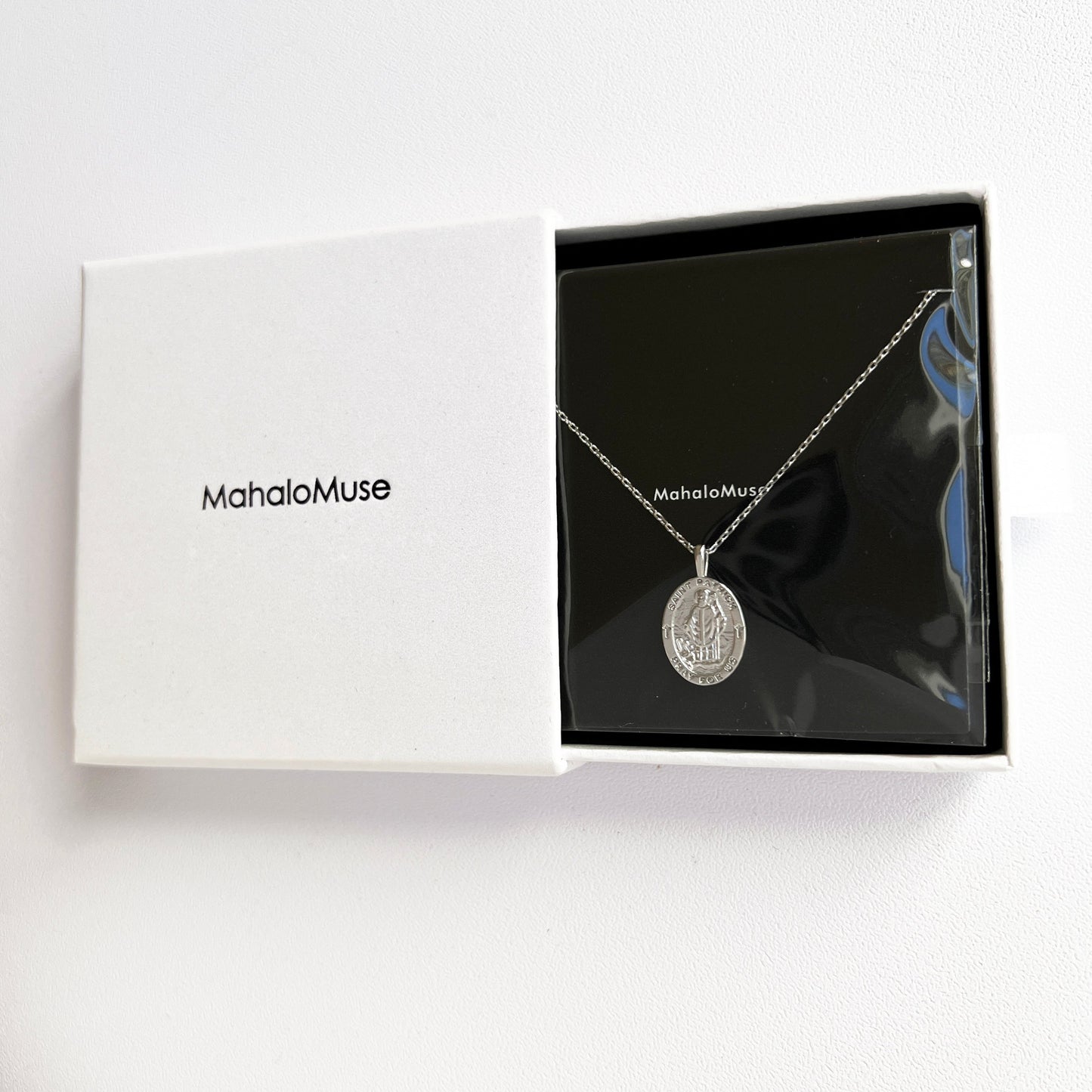 Medallion Pray For Us St Patrick Necklace