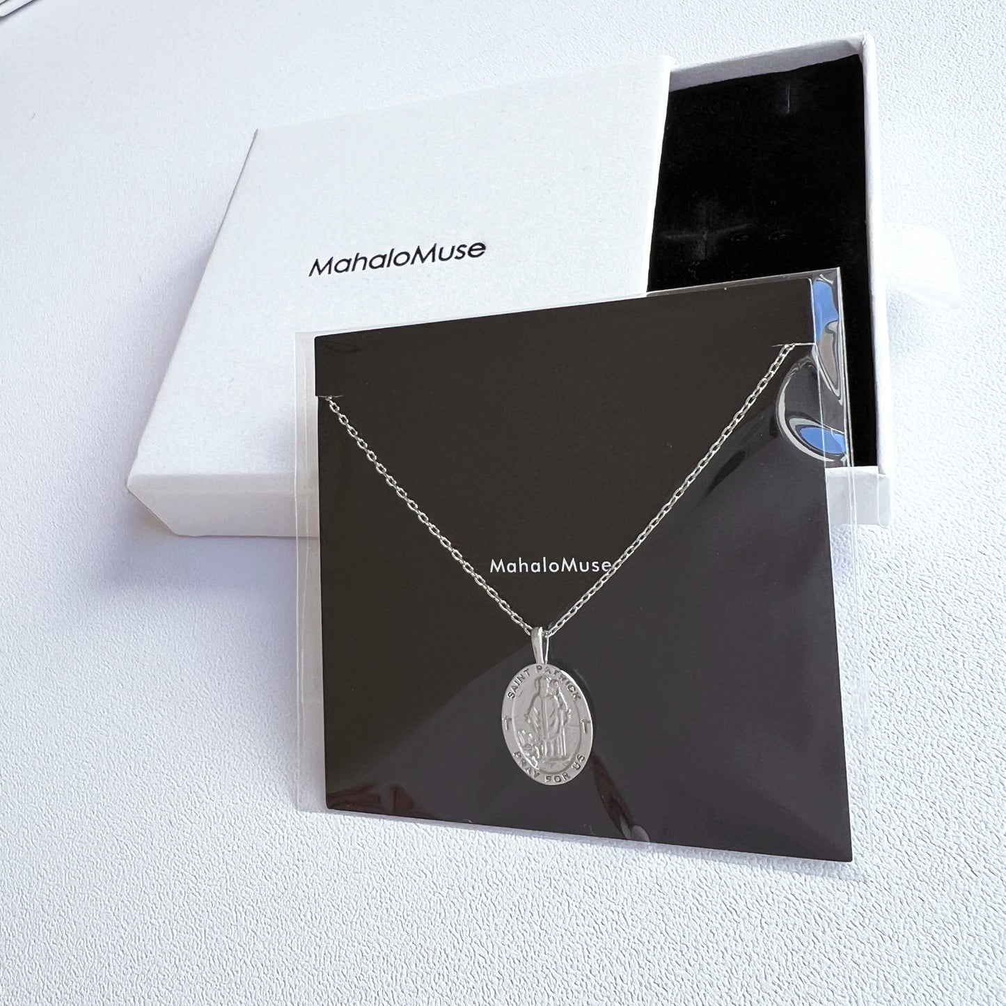 Medallion Pray For Us St Patrick Necklace