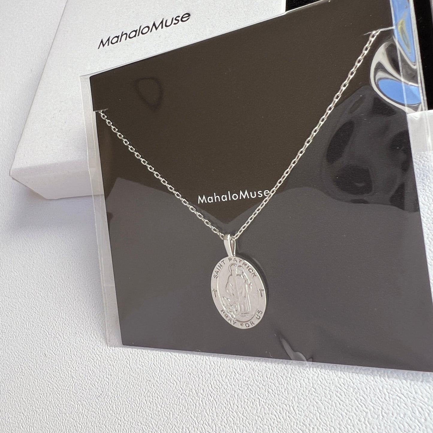 Medallion Pray For Us St Patrick Necklace
