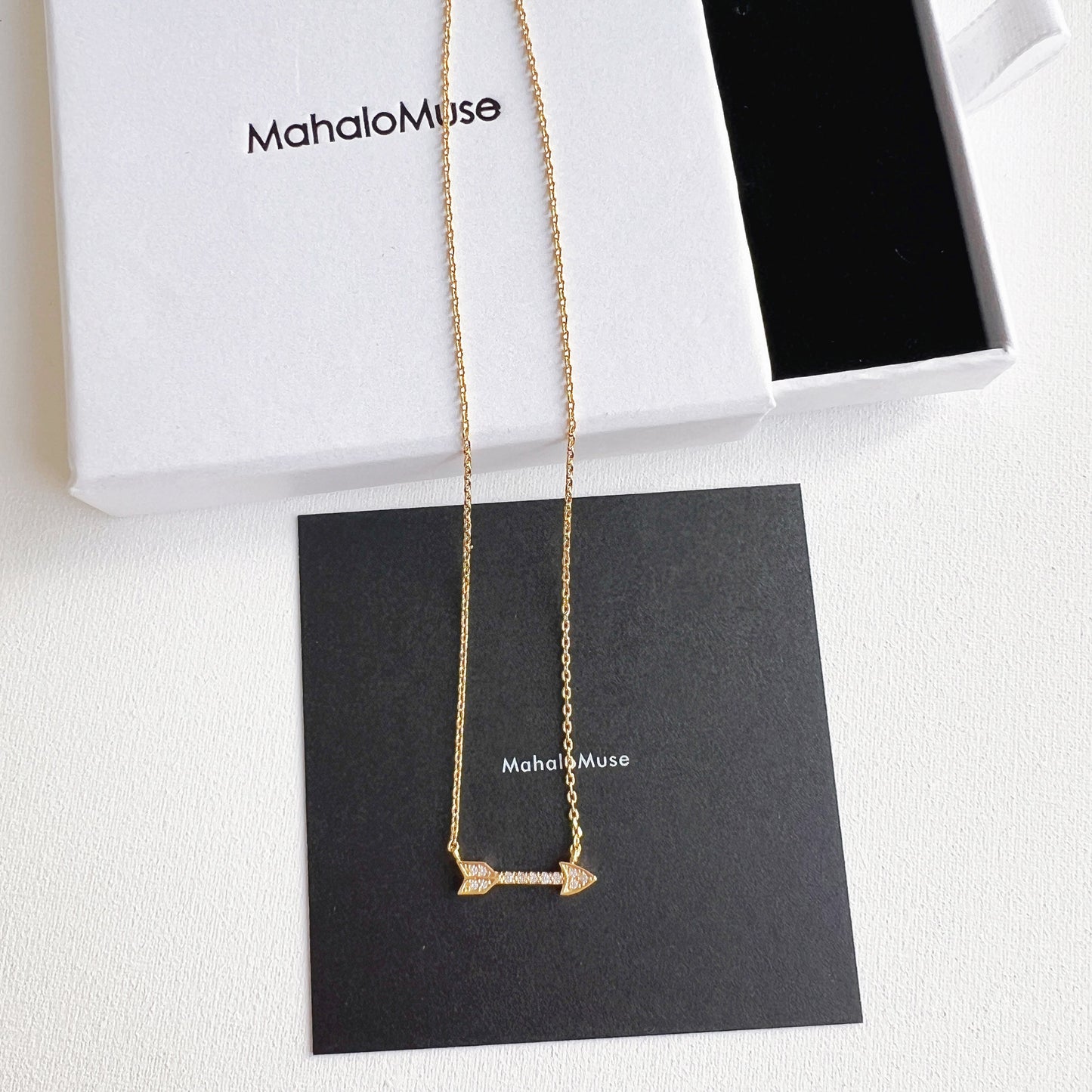 Arrow Cubic Zirconia Pendant Necklace