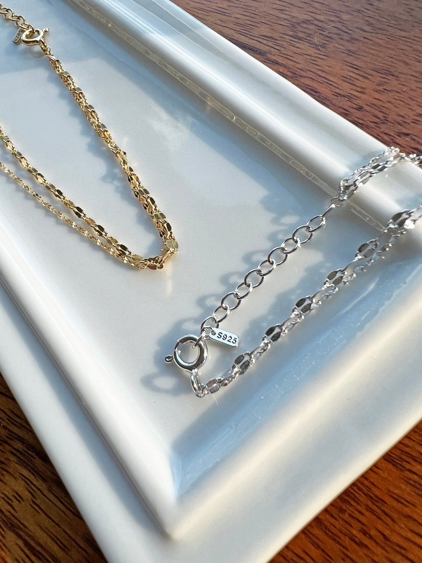Layered Set thin pig nose Chain Bracelet