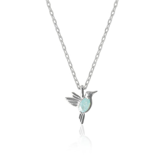 Hummingbird Gemstone Necklace