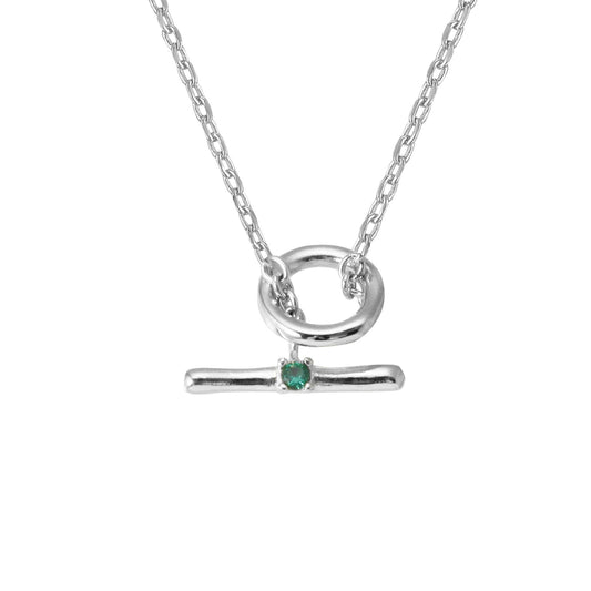 T Bar Toggle Closure Pendant Necklace