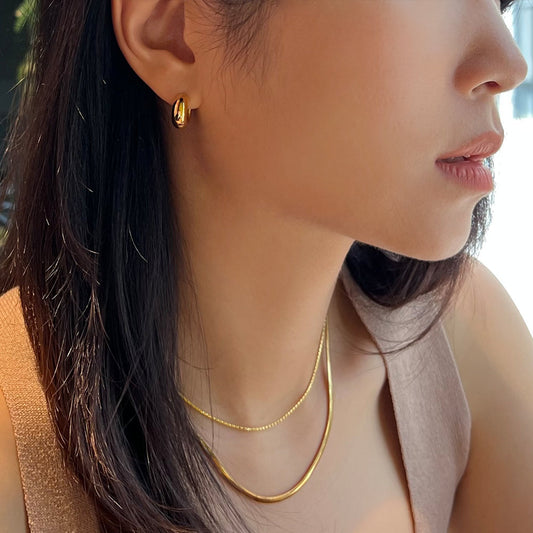 Thin Box Chain Choker 925 Necklace