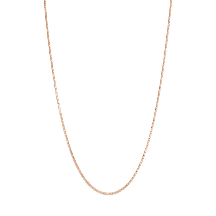 Thin Box Chain Choker 925 Necklace
