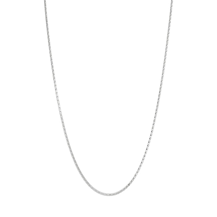 Thin Box Chain Choker 925 Necklace