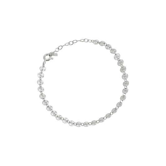 Circle Mini Disc Coin Chain Bracelet