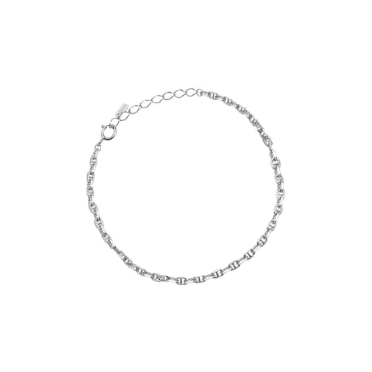 Tiny Pig Nose Chain 925 Bracelet