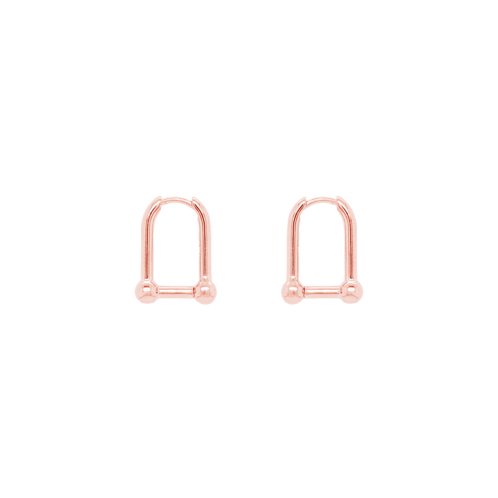 U Ball Hoops Earrings