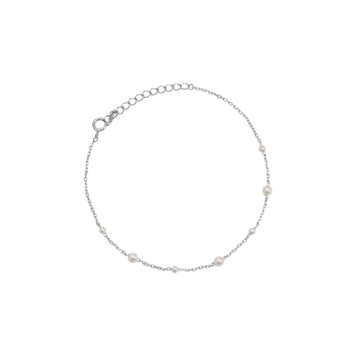 Mini Freshwater Pearl Station 925 Bracelet