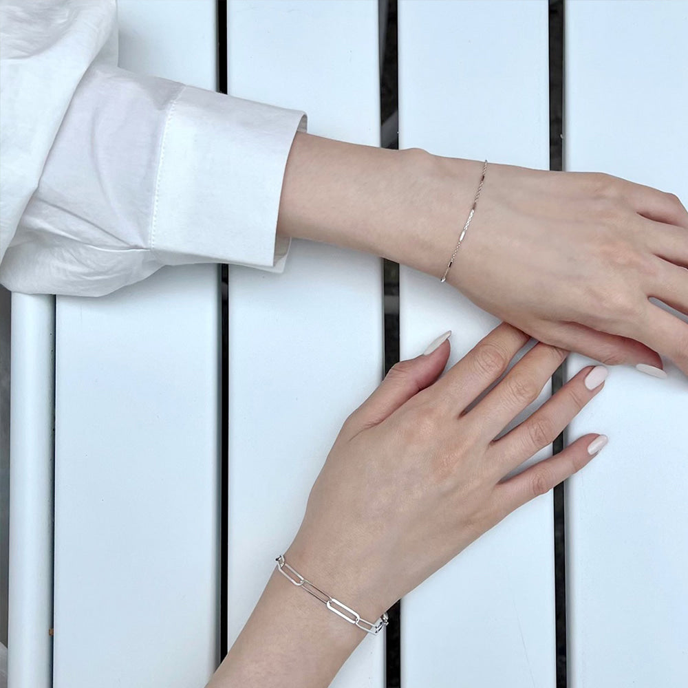 Bar Station 925 Silver Bracelet