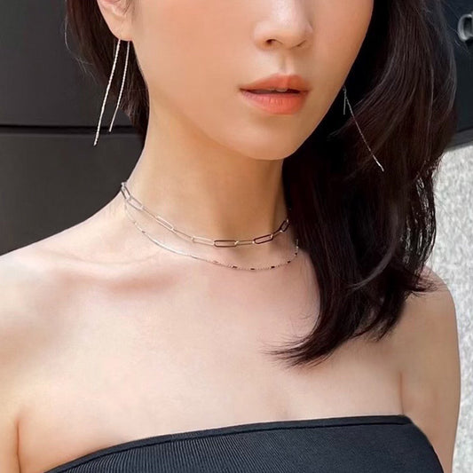 Long Thread Unique Chain Earrings