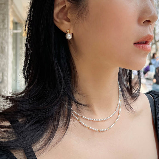 Freshwater Pearl Station Bar 925 Silver