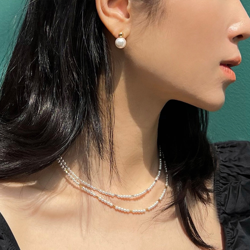 Freshwater Pearl Station Bar 925 Silver