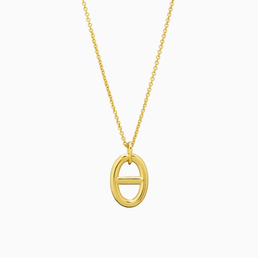 Pig Nose Pendant Long Chain Necklace