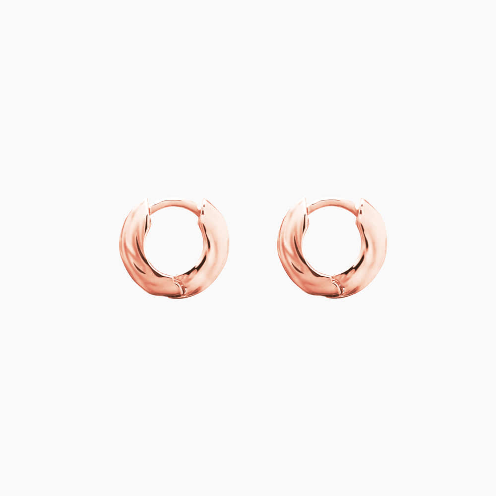 Textured Bold Tiny Hoops Earrings