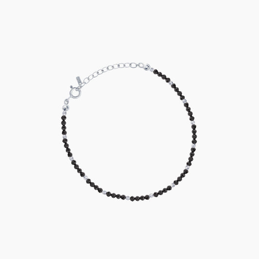 Black Spinel Gemstone Beads Bracelet