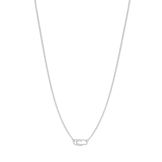 Paperclip Pendant Vine Chain Choker Necklace