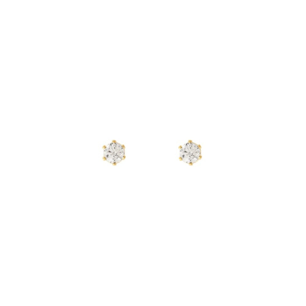Cubic Zirconia 3mm 925 Silver Stud Earrings
