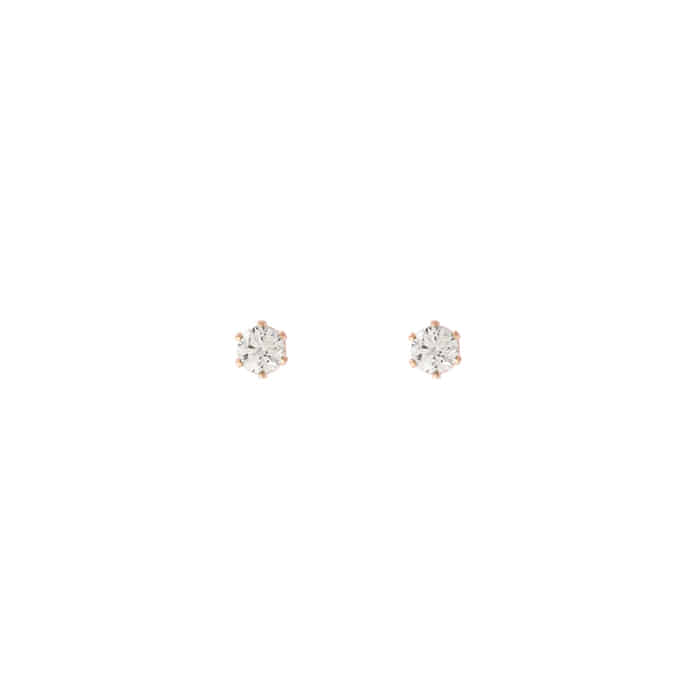 Cubic Zirconia 3mm 925 Silver Stud Earrings