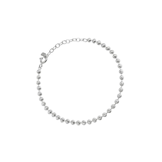 Mini Ball Bead Linked 925 Chain Bracelet