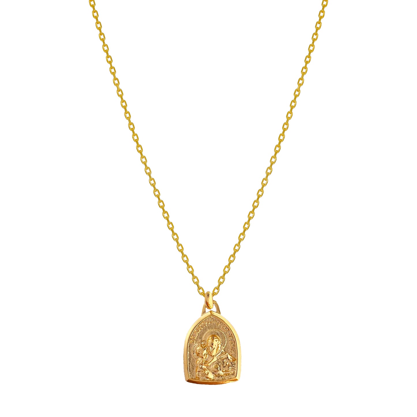 Medallion Arch Pray For Us St Anthony Necklace