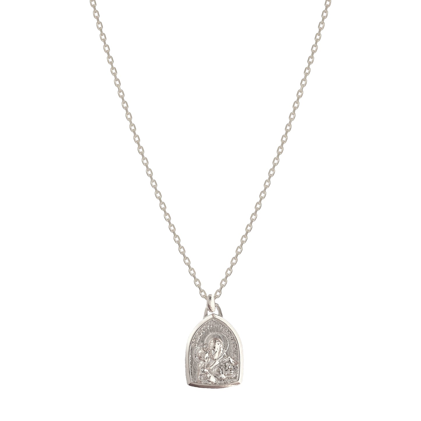 Medallion Arch Pray For Us St Anthony Necklace