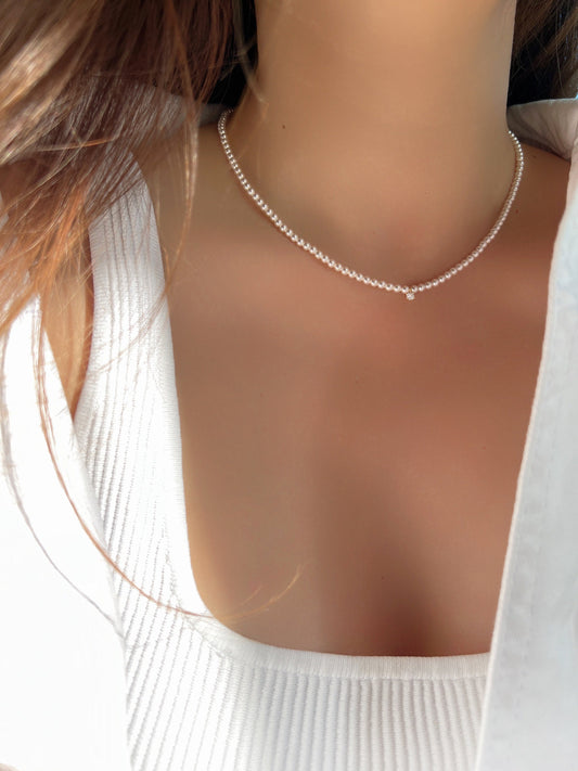 Freshwater Pearl 925 Silver CZ