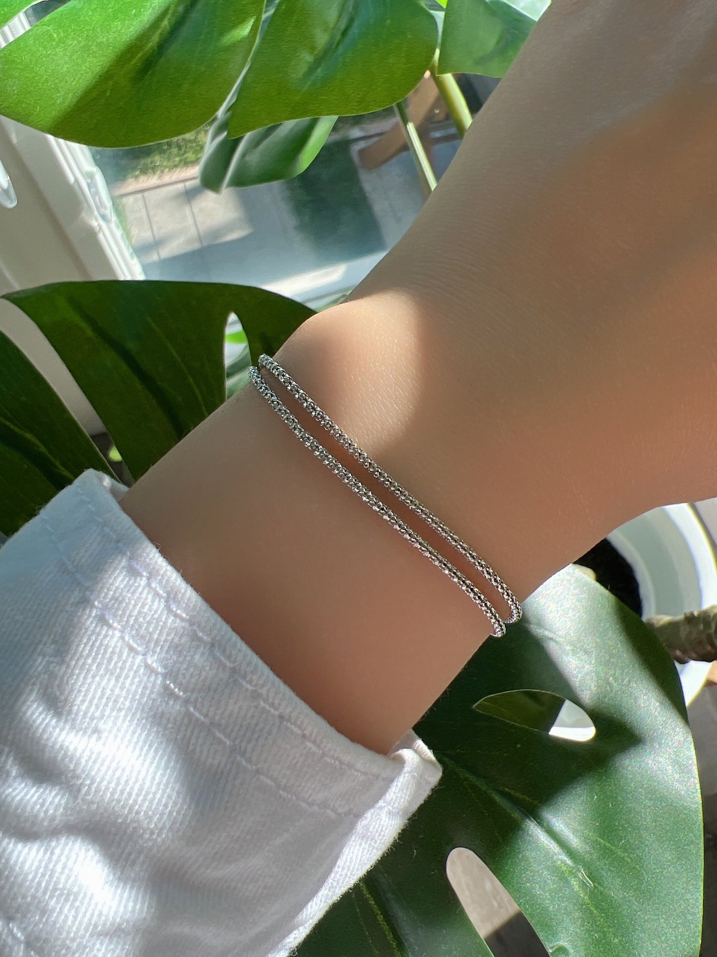 Cord 2 Chains Multi Style Bracelet