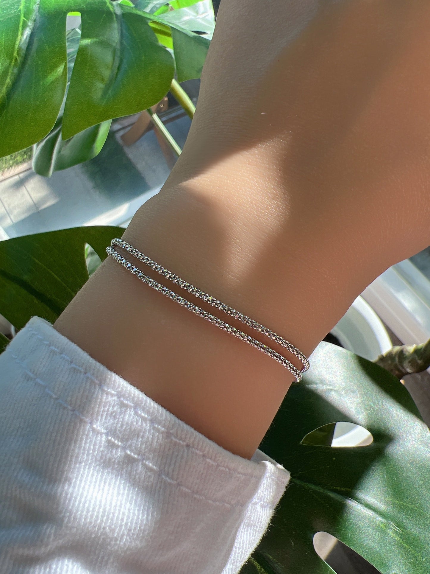 Cord 2 Chains Multi Style Bracelet