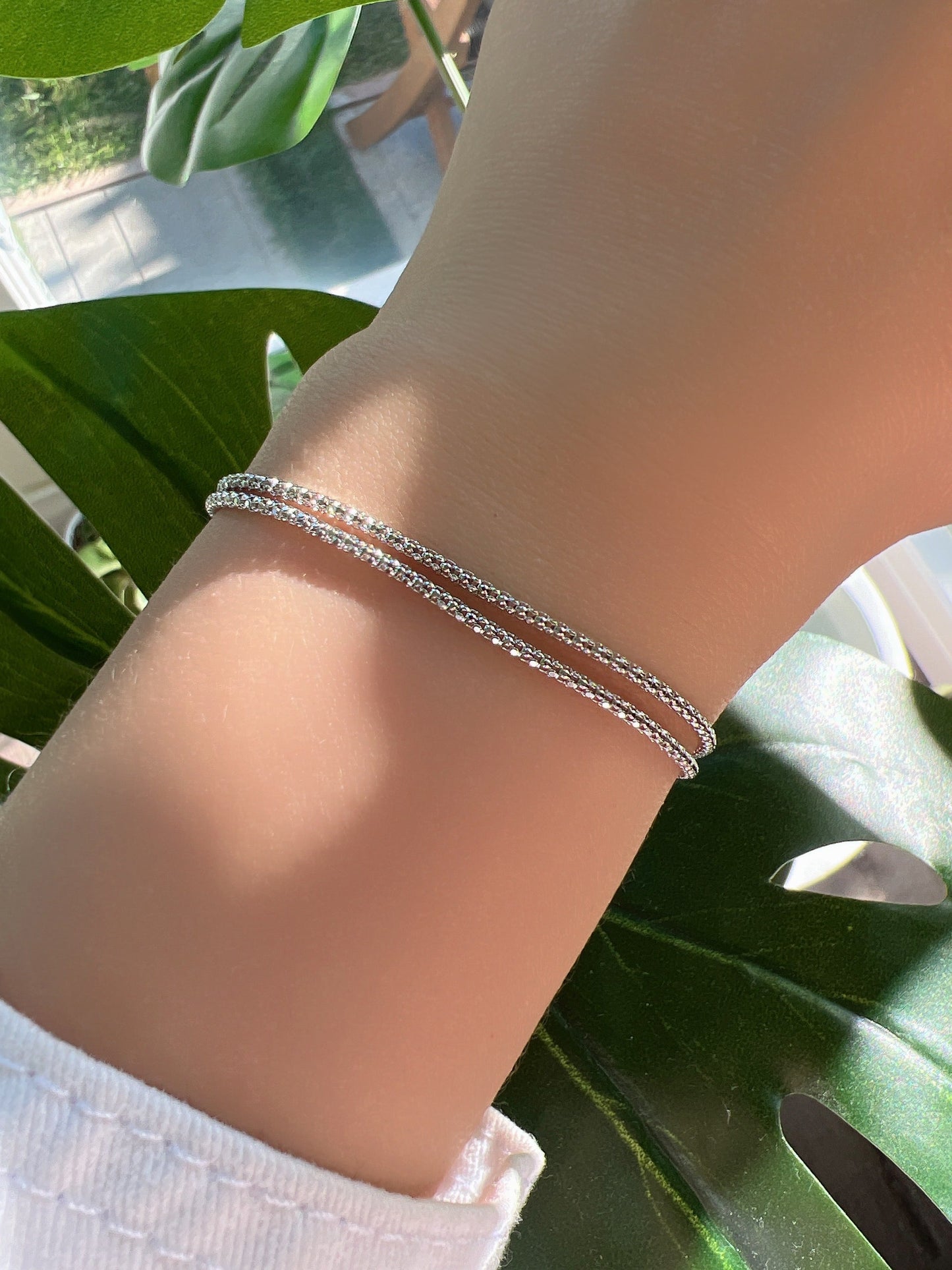Cord 2 Chains Multi Style Bracelet
