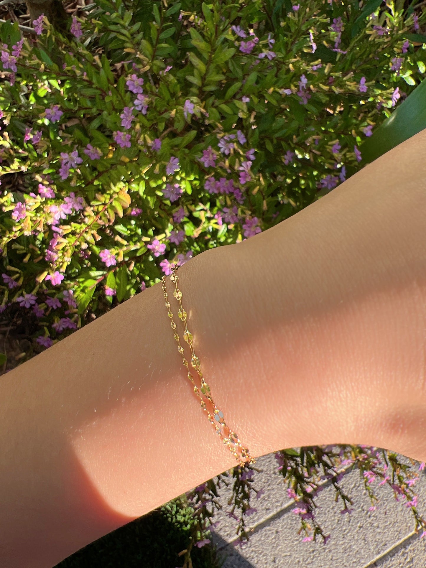 Layered Set thin pig nose Chain Bracelet