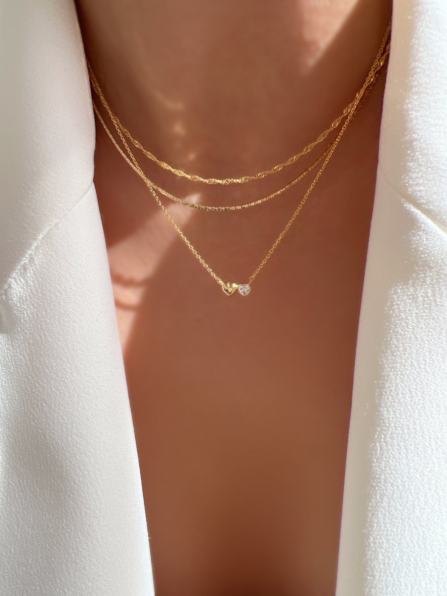 Thin Box Chain Choker 925 Necklace