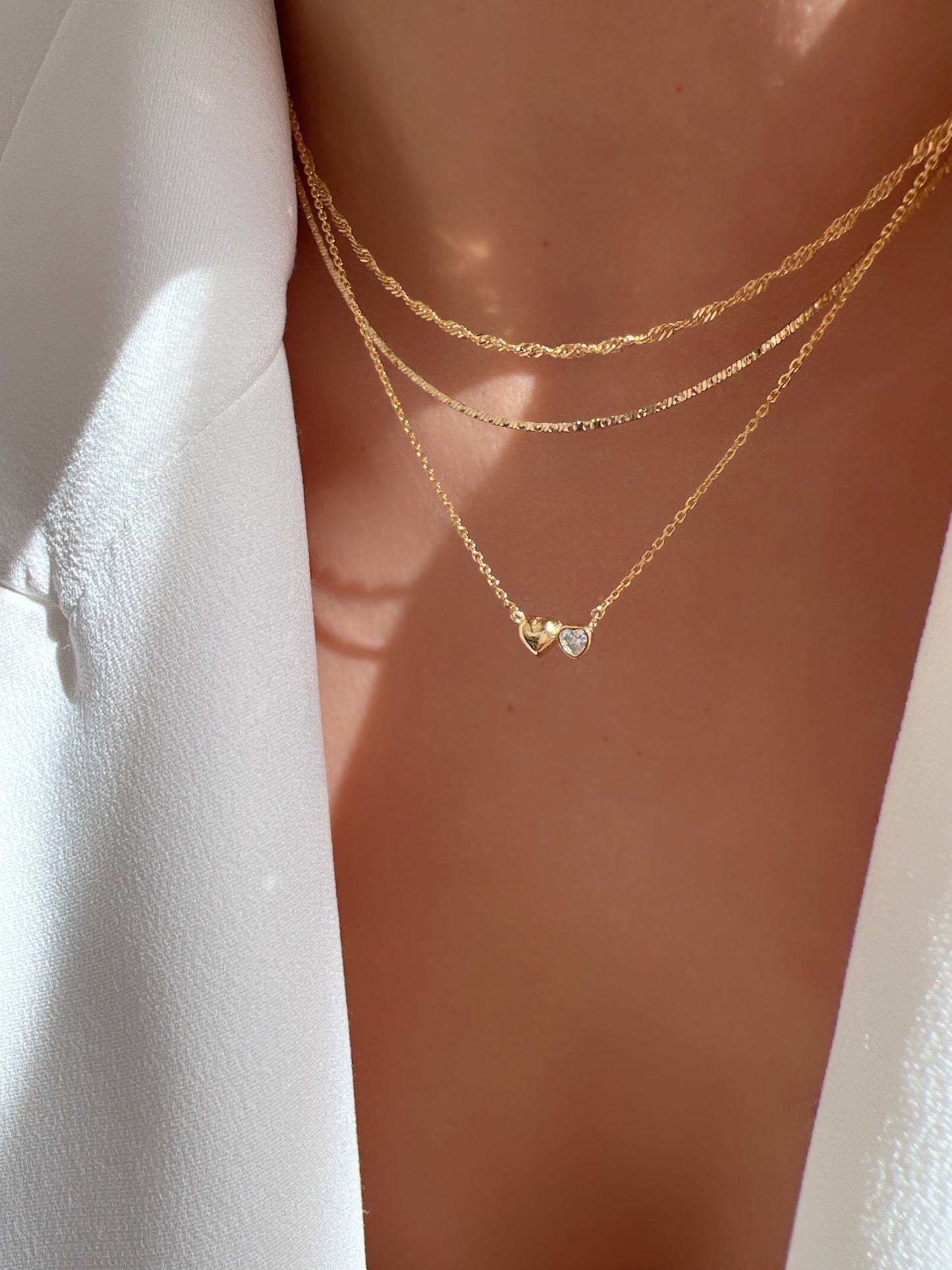 Thin Box Chain Choker 925 Necklace