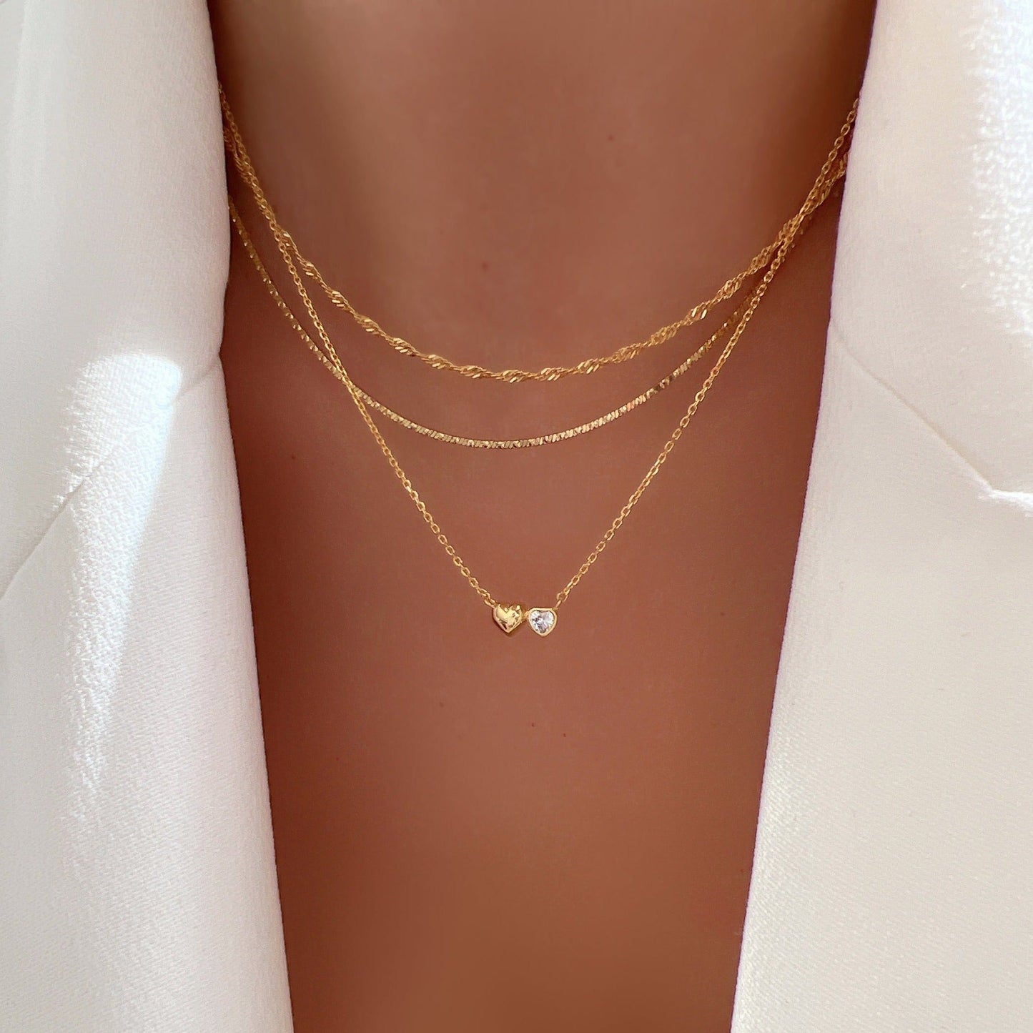 Thin Box Chain Choker 925 Necklace