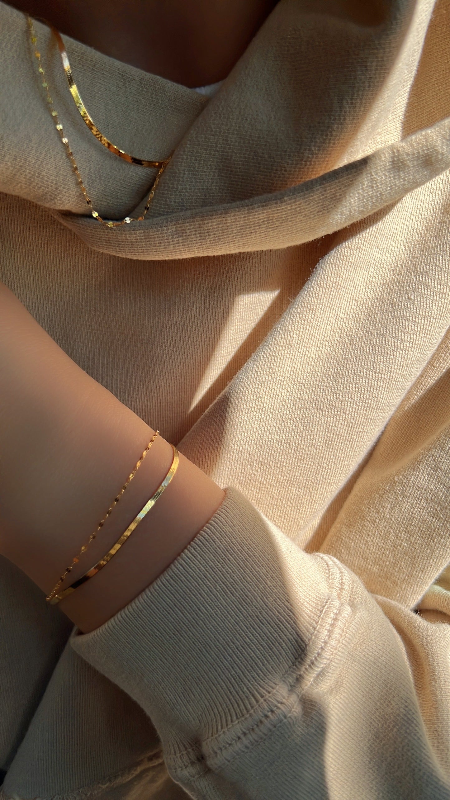 Layered Set Snake Chain Bracelet