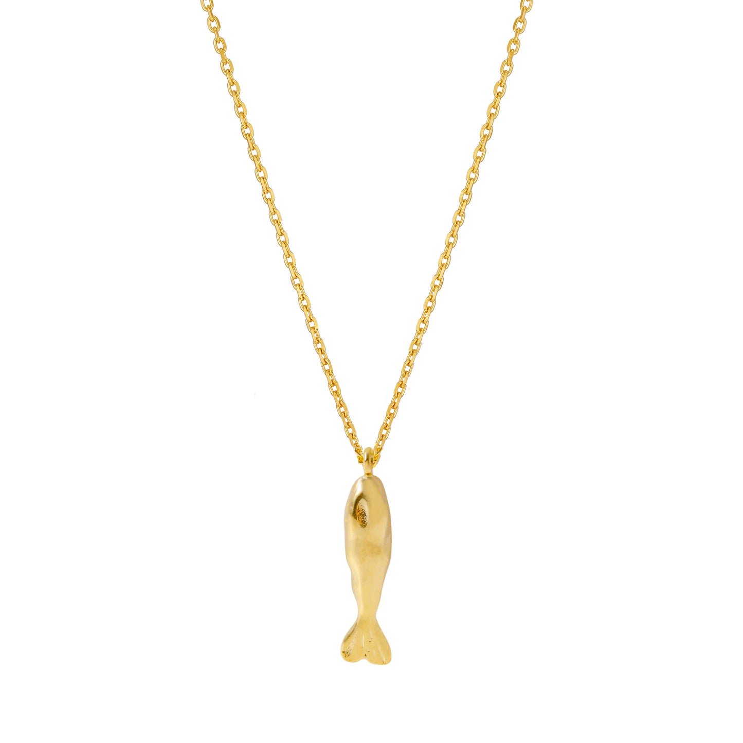 Fish Long Pendant Necklace