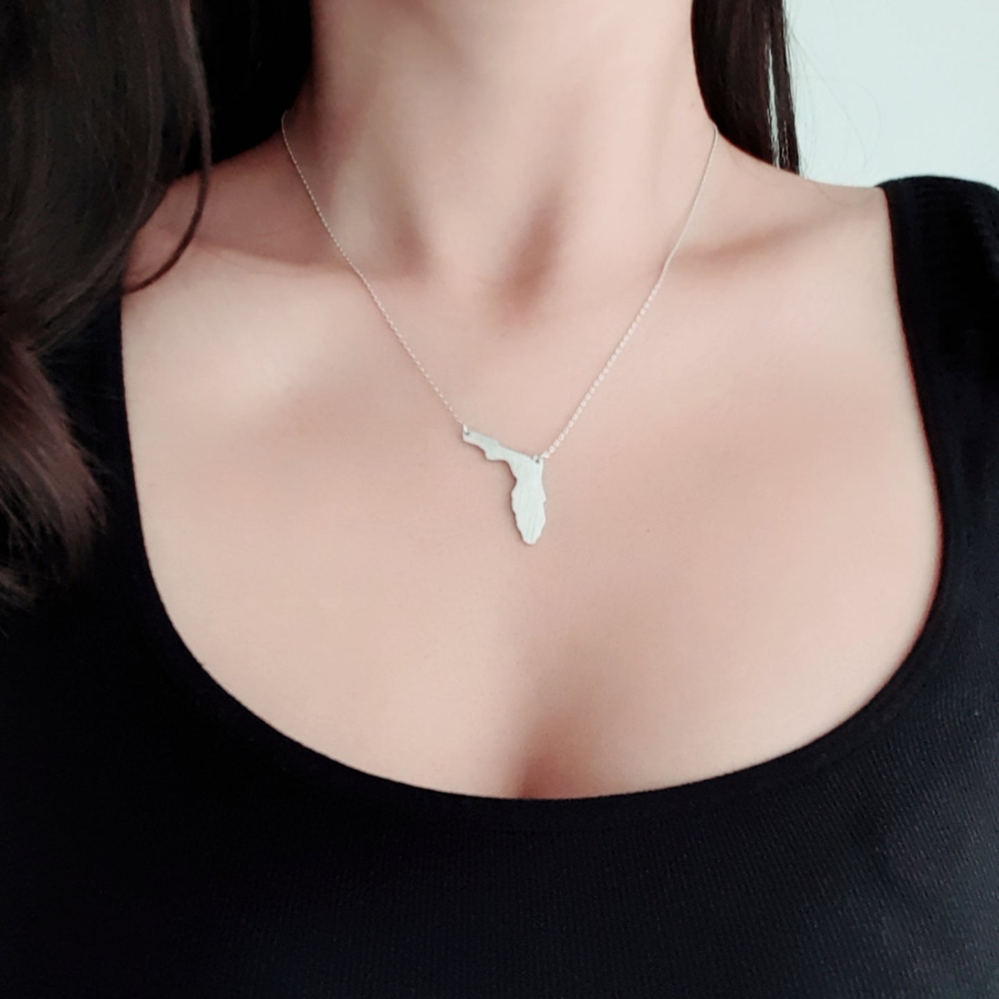 Florida State Map Necklace